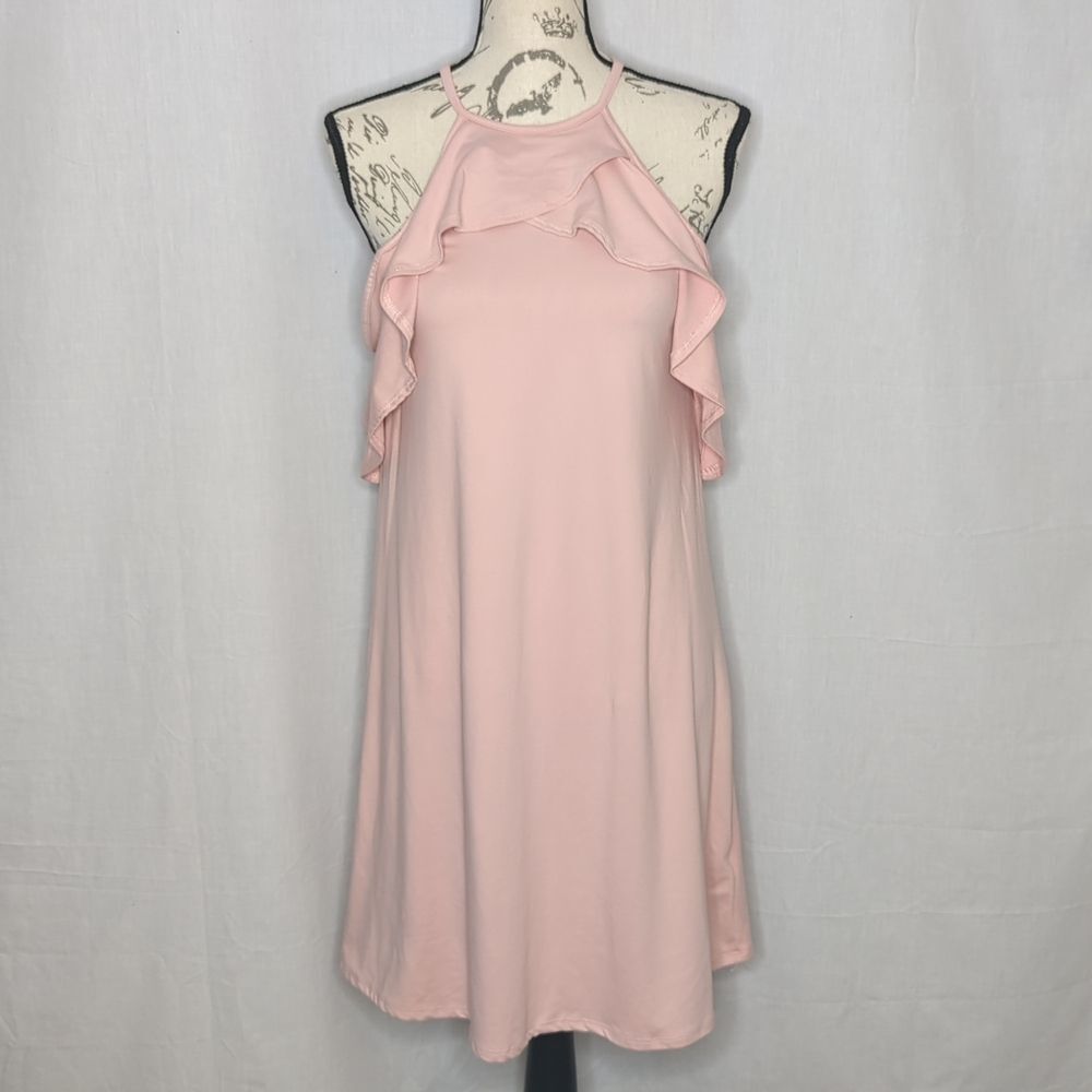 Vanilla Bay Pink Cold Shoulder Dress Size Small EUC